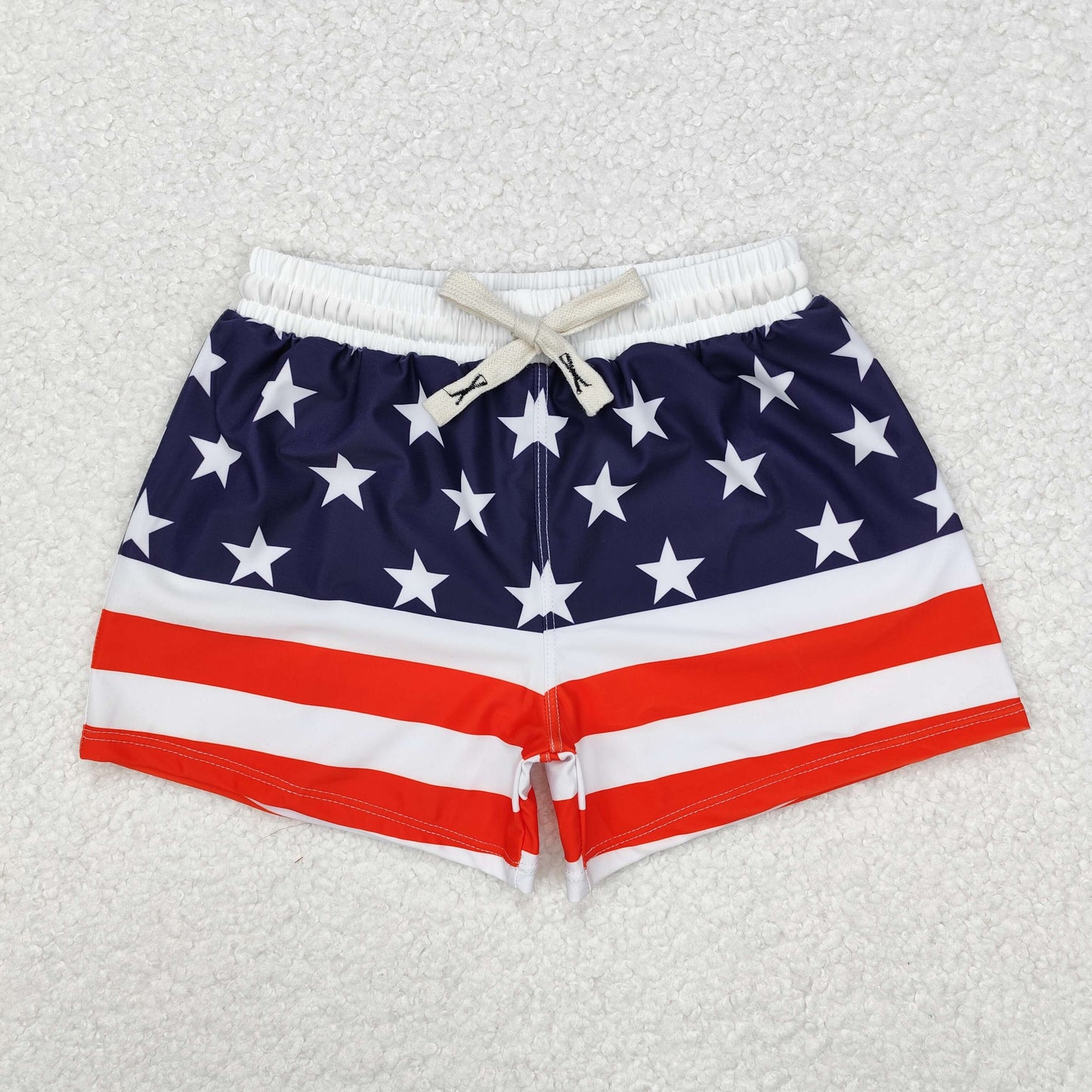 Baby Boy July 4th Stars Stripes Swim Trunks Shorts