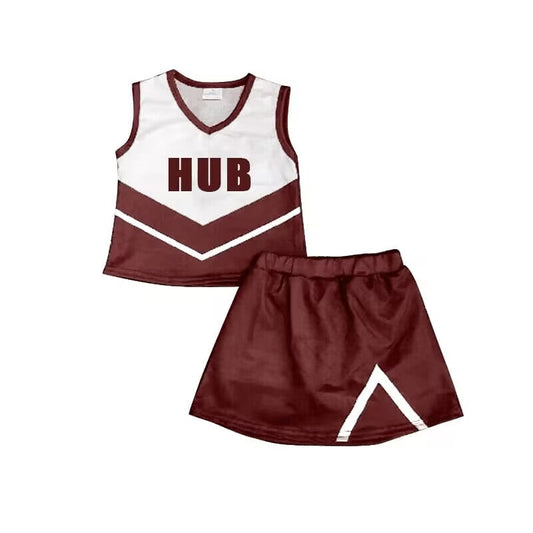Baby Girl Hub Team Tops Skirt Set