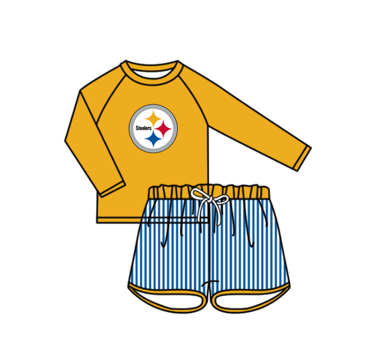 ( Moq 5 Each Style ) Baby Boys Girls Kids Team Sibling Jumpsuits Sets Swimsuits Clothes