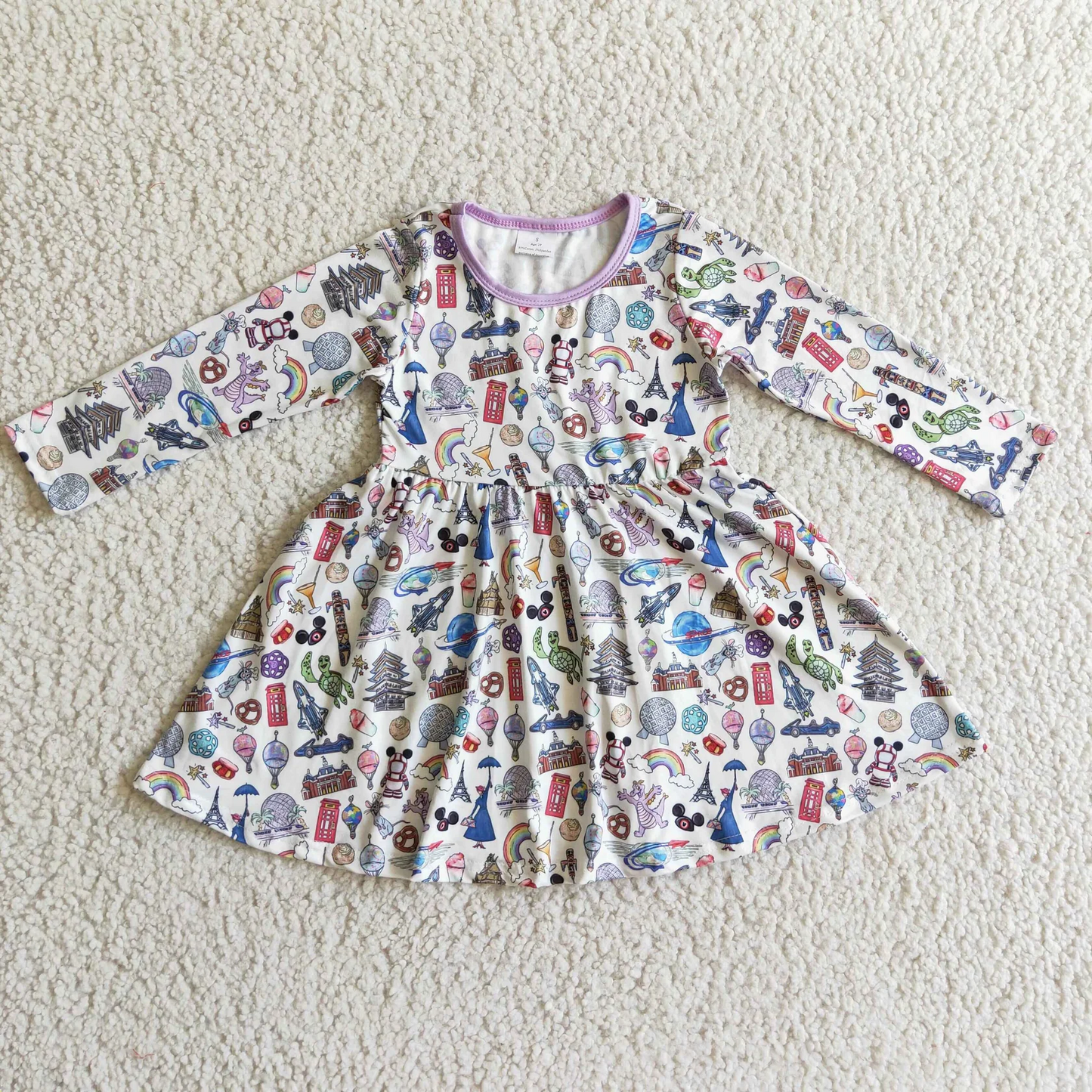 Promotion Baby Boy Cartoon Long Sleeves Hoodie Blue Shirt