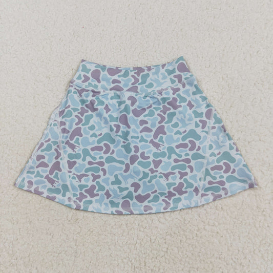 Baby Girl Green Camo Skorts Summer Yoga Acitve Bottom RTS