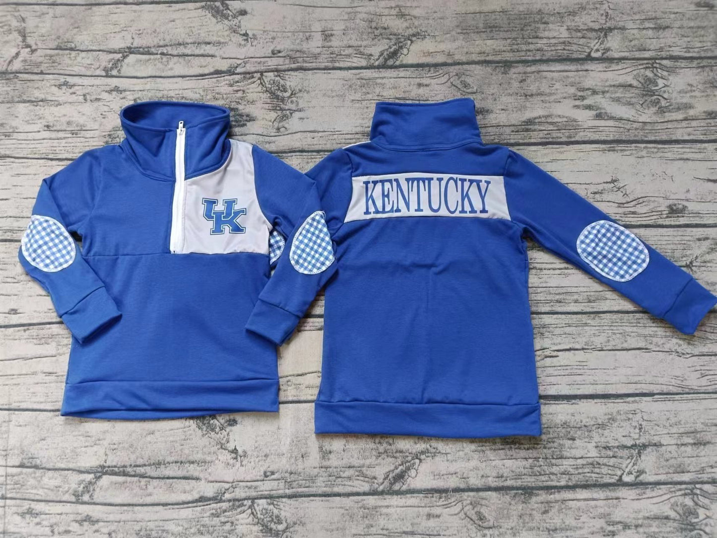 Baby Boy Toddler Blue Long Sleeves Team Buttons Shirt Tops