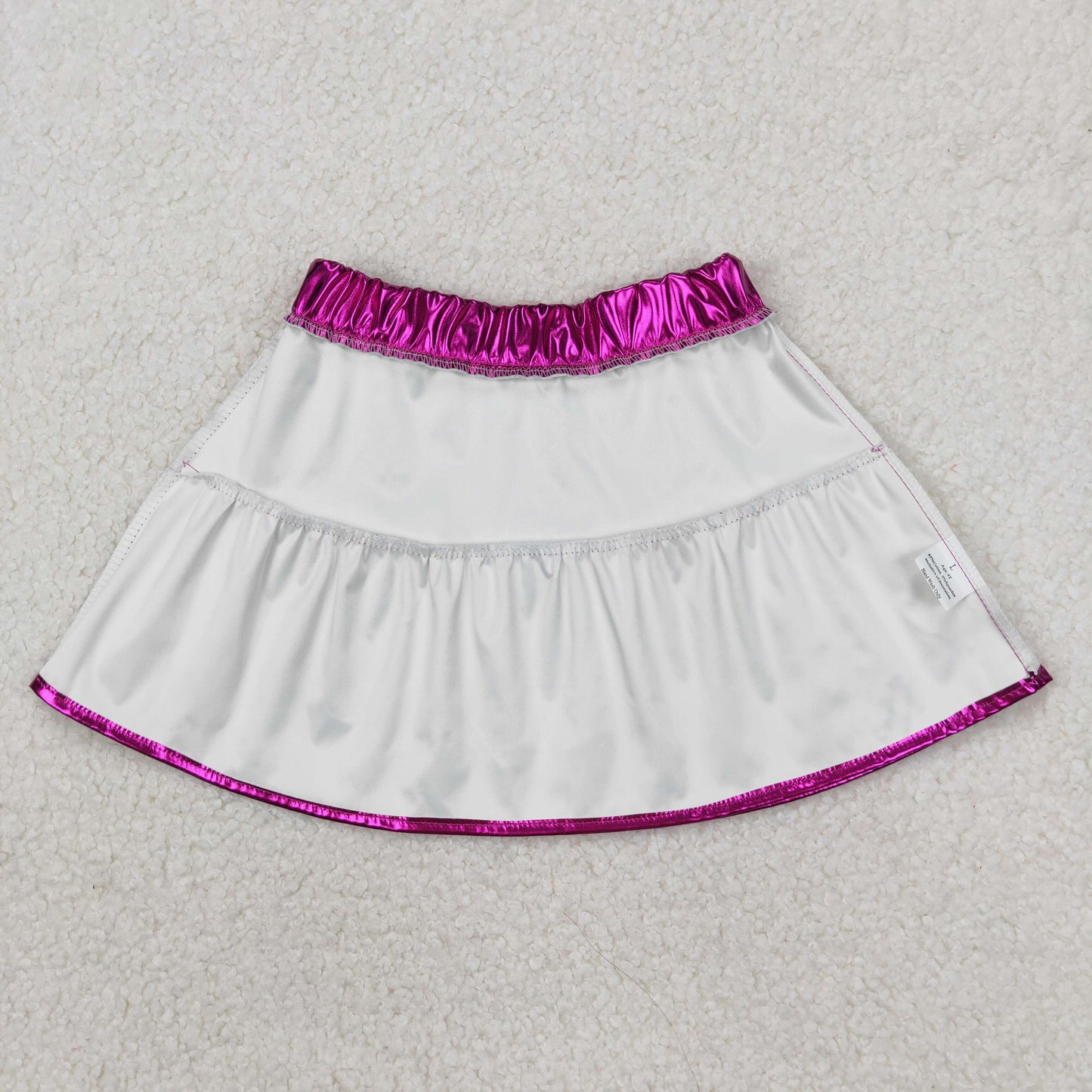 Baby Girl Purple Leather Skort Skirt RTS