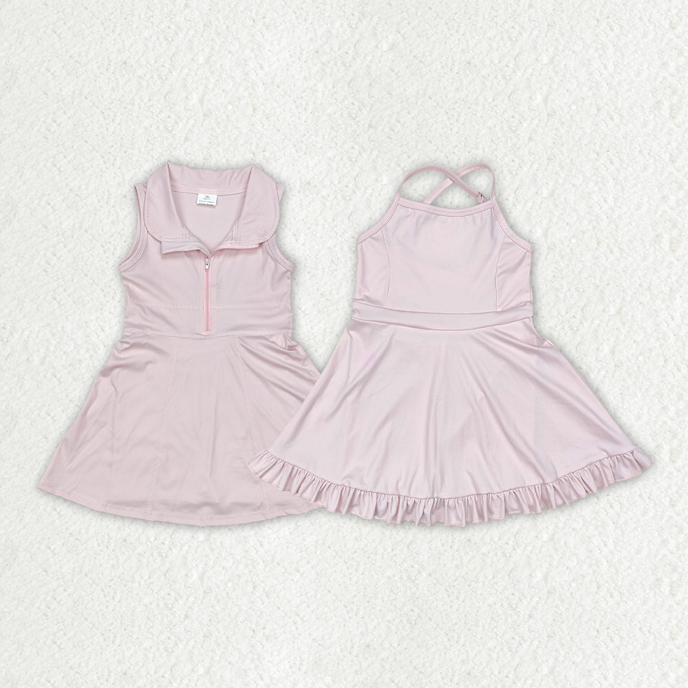 Baby Girl Pink Athletic Active Wear Skirt Shorts Sibling Dress