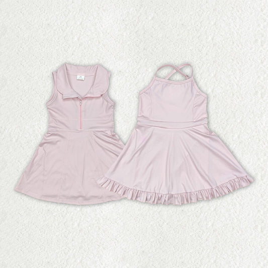 Baby Girl Pink Athletic Active Wear Skirt Shorts Sibling Dress