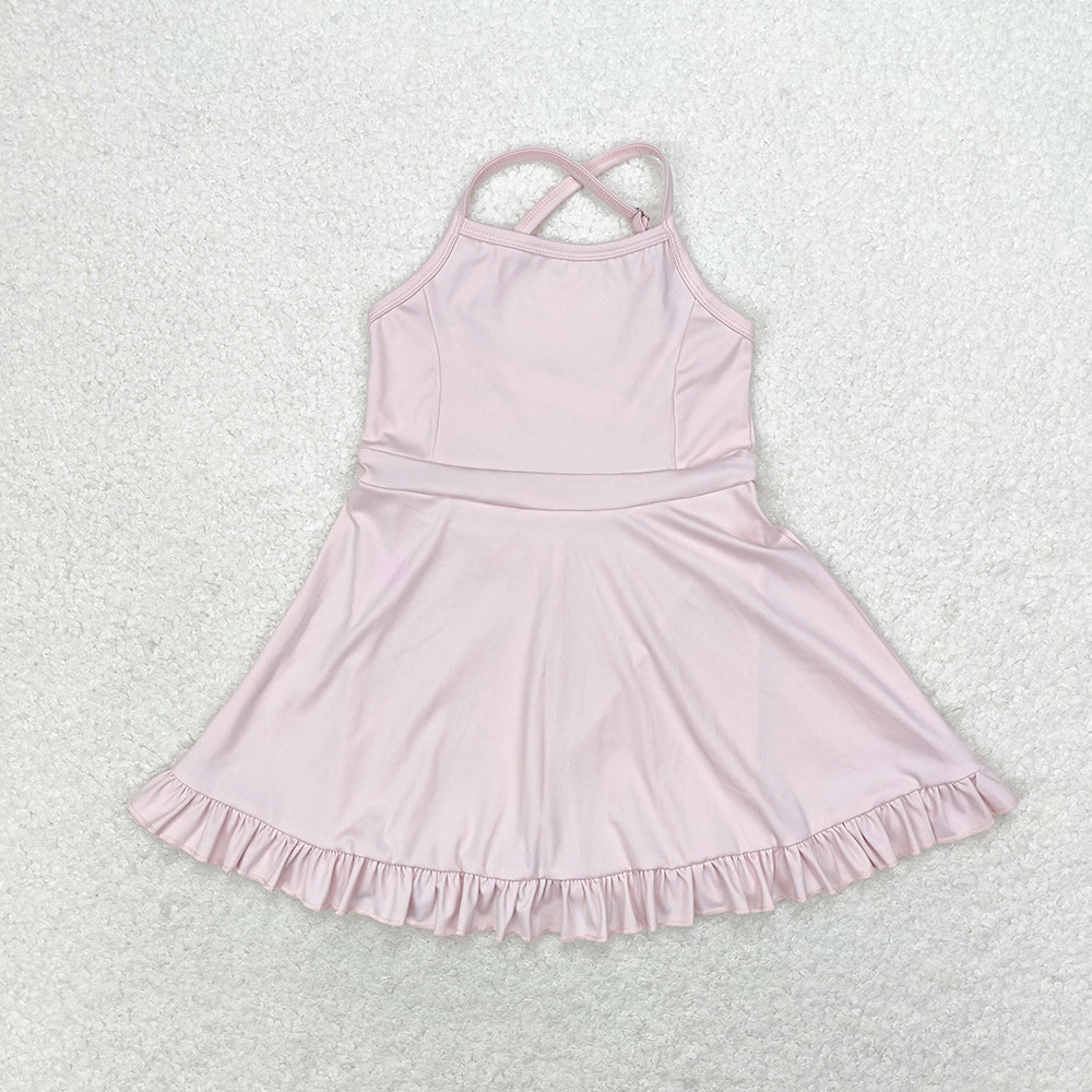 Baby Girl Pink Athletic Active Wear Skirt Shorts Sibling Dress