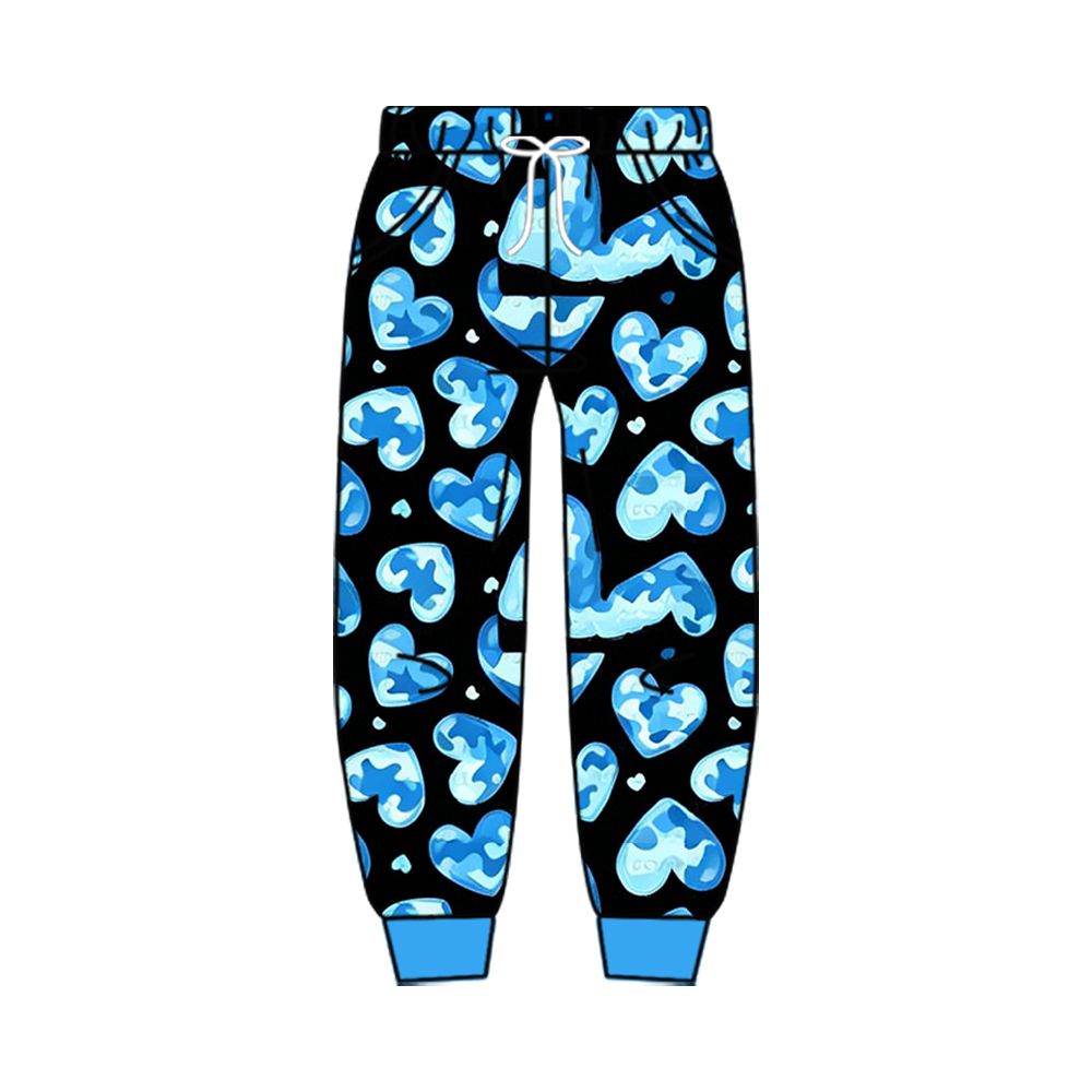( Moq 5 ) Baby Boys Kids Camo Hearts Valentine Pockets Jogger Pants Bottoms Clothes
