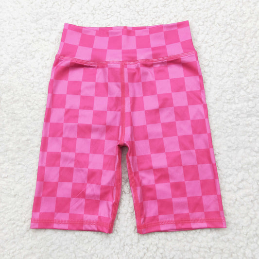 Baby Girl Toddler Checked Pink Biking Shorts Bottoms RTS