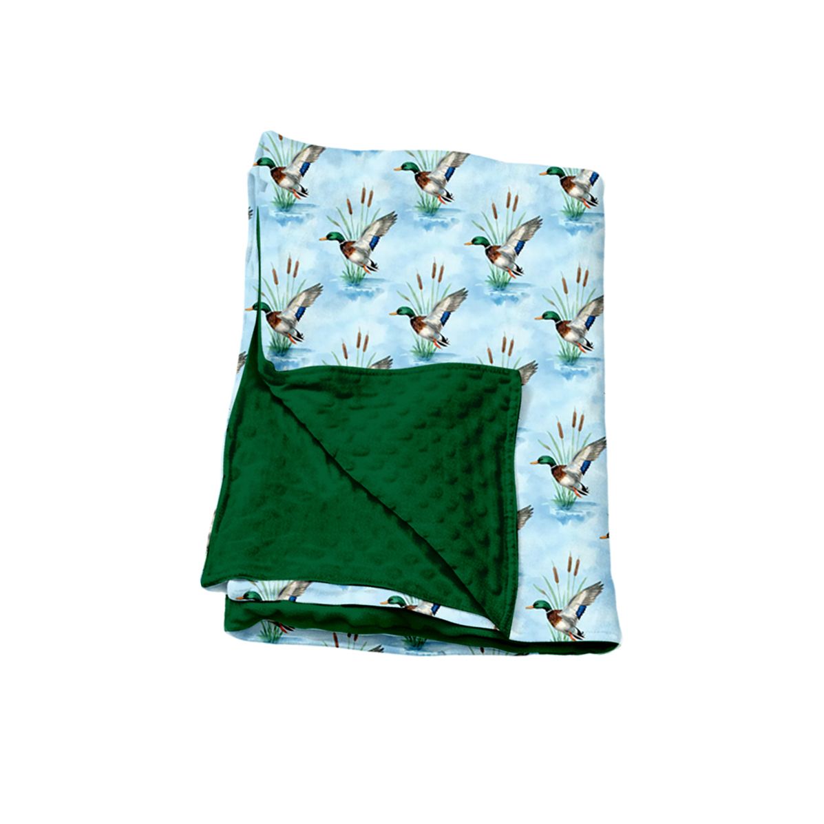 ( Moq 5 ) Preorder Baby Kids Boys Ducks Green Blanket