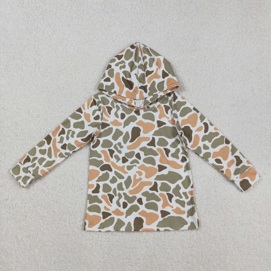 Baby Boy Long Sleeves Camo Hoodie Pullover Shirt Tops RTS