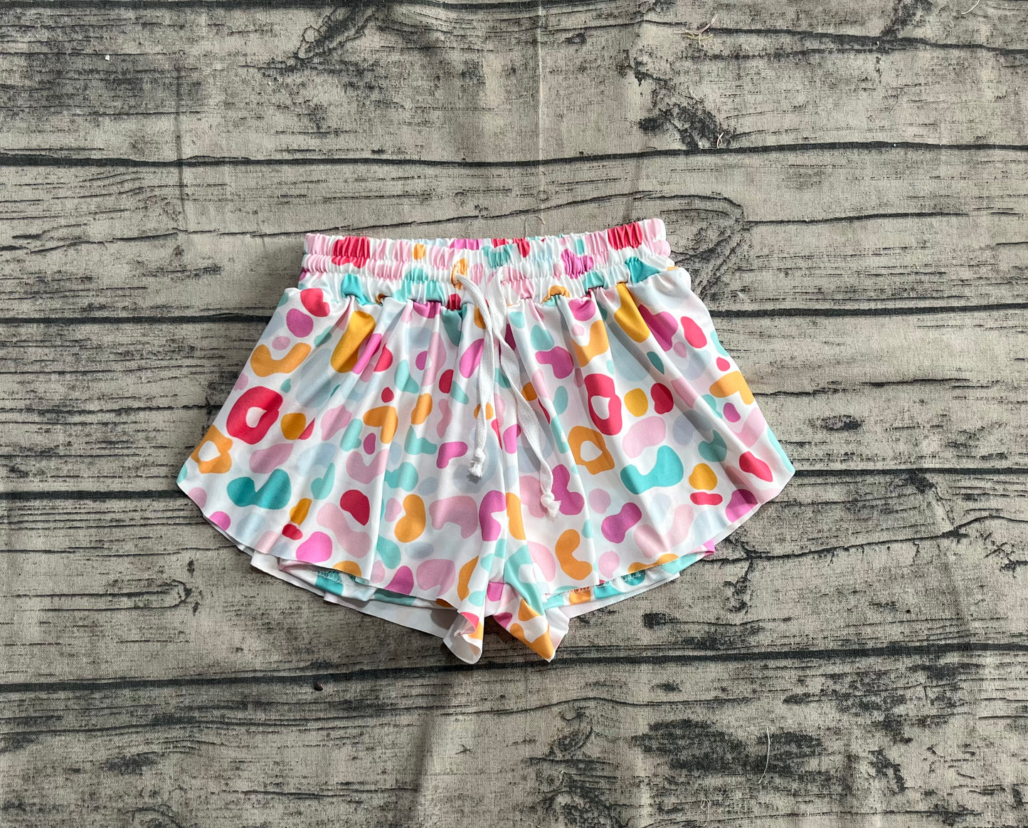Preorder Baby Girl Summer Green Yellow Leopard Shorts Bottoms ( No moq )