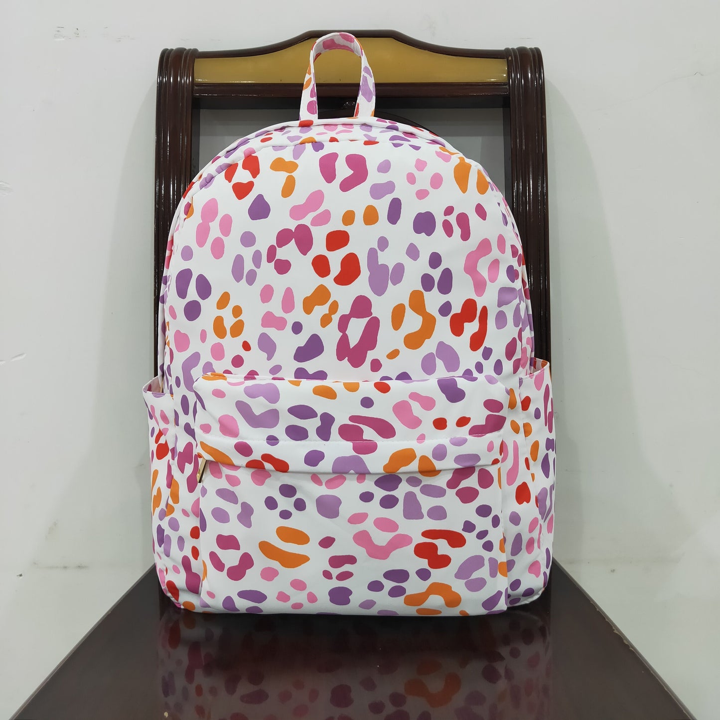 Baby Girl Toddler Colorful Leopard Backpack Bags RTS