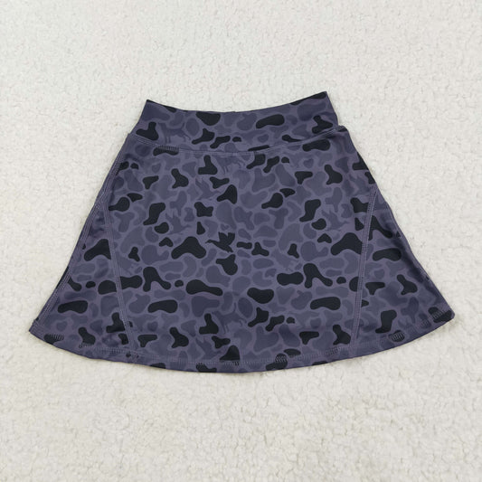 Baby Girl Dark Grey Camo Skorts Summer Yoga Acitve Bottom RTS