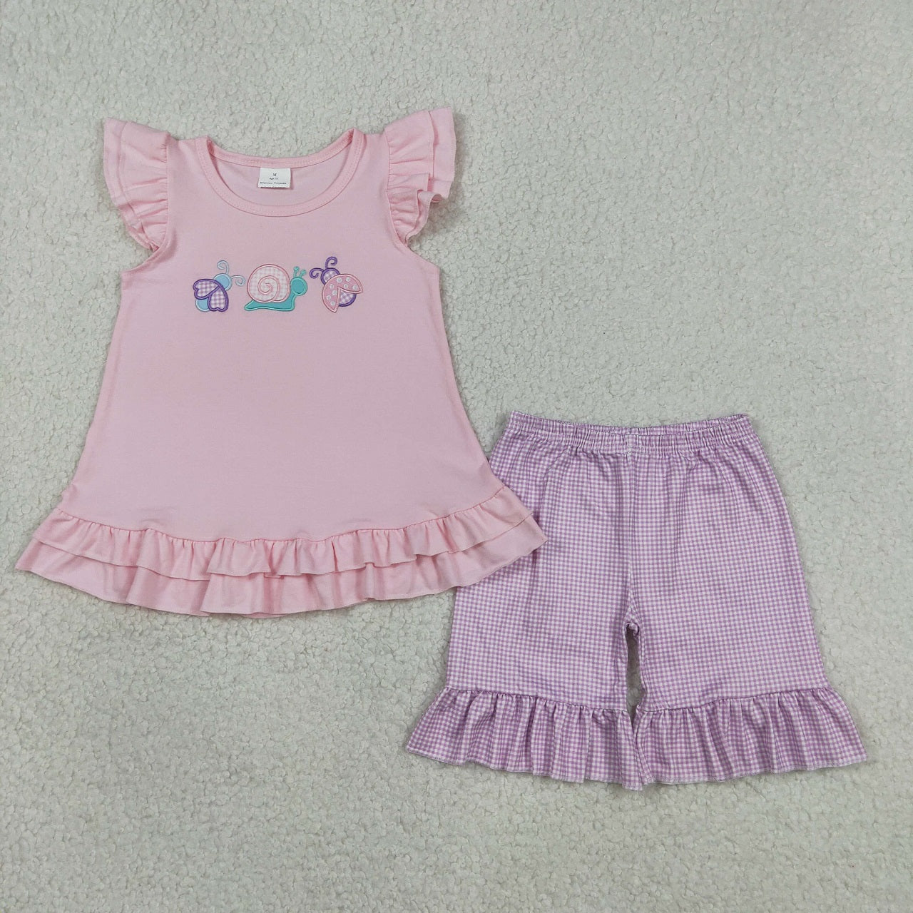 Sibling Baby Girls Kids Embroidery Animals Shirt Shorts Set Romper Summer Clothes RTS