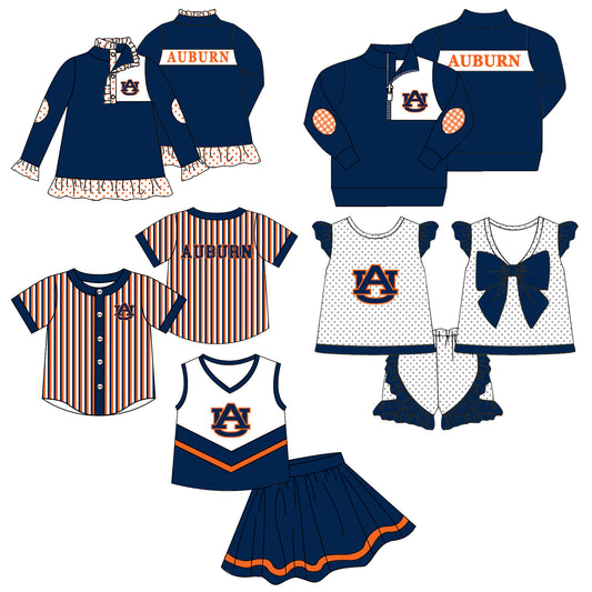 ( Moq 5 Each Style ) Baby Boys Girls Toddler Tiger Sibling Shirts Sets Team Navy Clothing