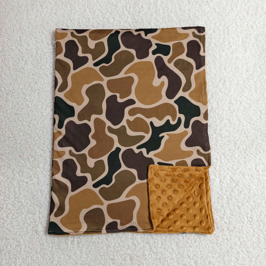 Baby Kids Brown Camo Blanket RTS