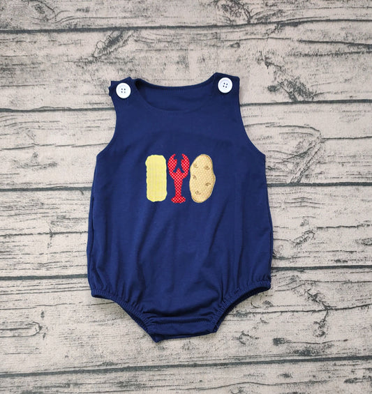 No moq Pre-order SR0740 Baby Boy Crawfish One Piece Romper