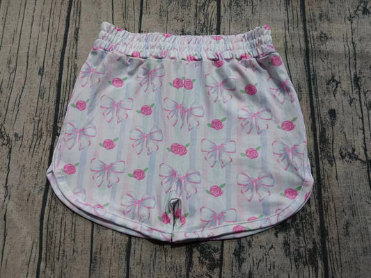 ( Moq 5 ) Baby Girl Summer Flower Bows Shorts Bottoms