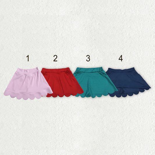 Sibling Baby Girls Kids Pockets Skirts Shorts Bottoms Yoga Active Skorts Clothes RTS