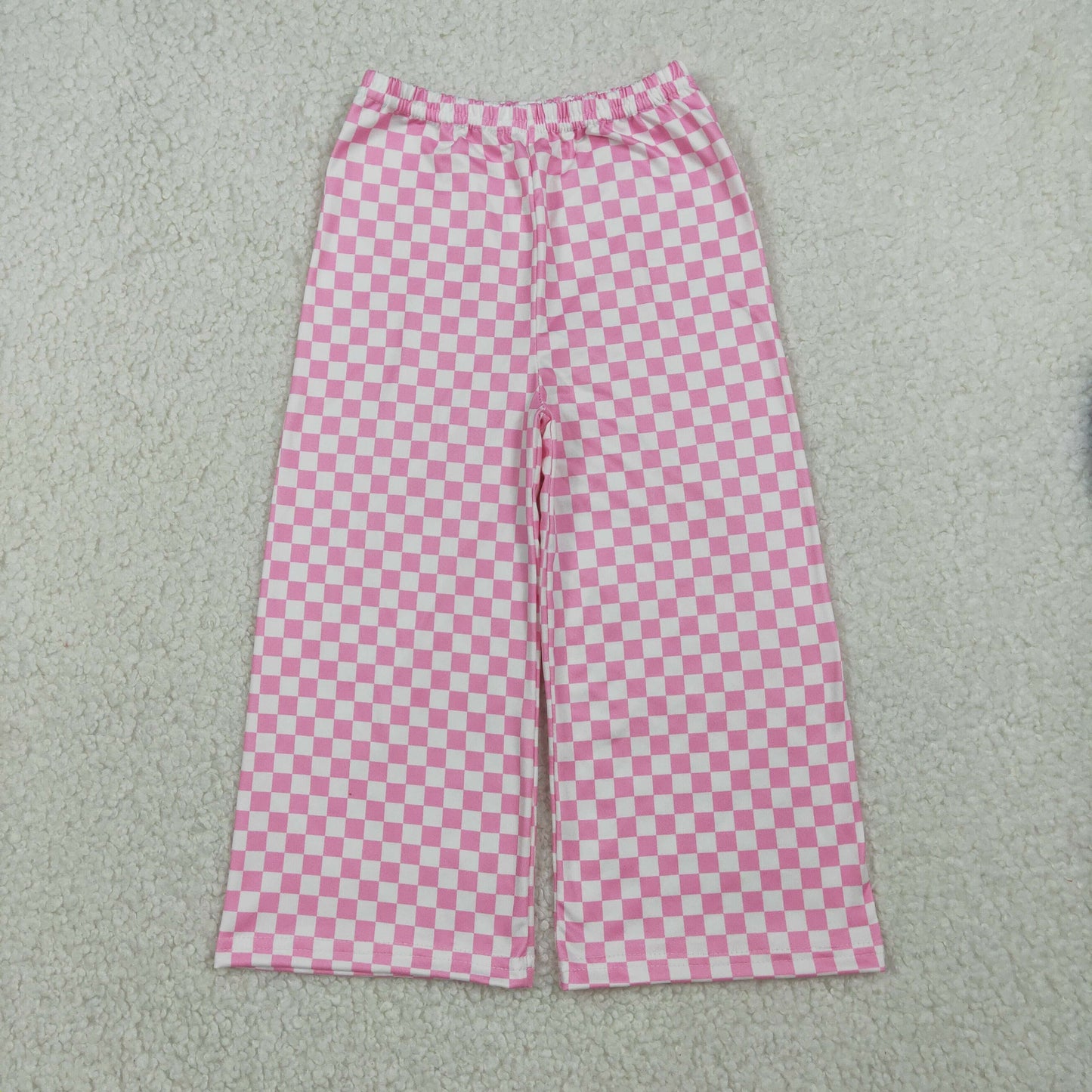 Baby Girls Kids Pink Checked Pants Bottom RTS