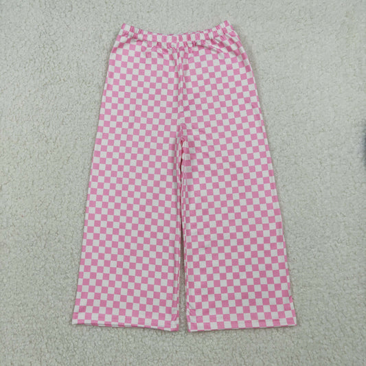 Baby Girls Kids Pink Checked Pants Bottom RTS