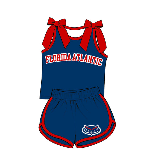 ( Moq 5 ) Sibling Baby Girls Kids Sleeveless Bows Shirt Shorts Team Set Clothes