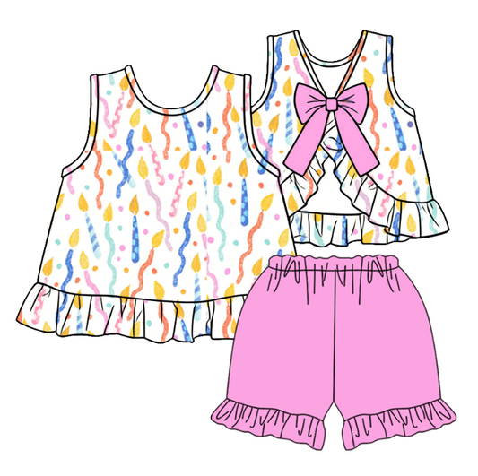 ( Moq 5 Each Style ) Sibling Baby Girls Kids Birthday Sets Dress Summer Clothes