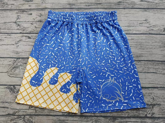 Baby Boy Adult Men Blue Team Family Shorts Bottoms ( Moq 5 )