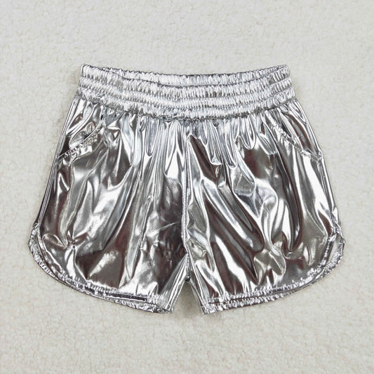 Baby Girl Pocket Leather Elastic Bottom Shorts RTS