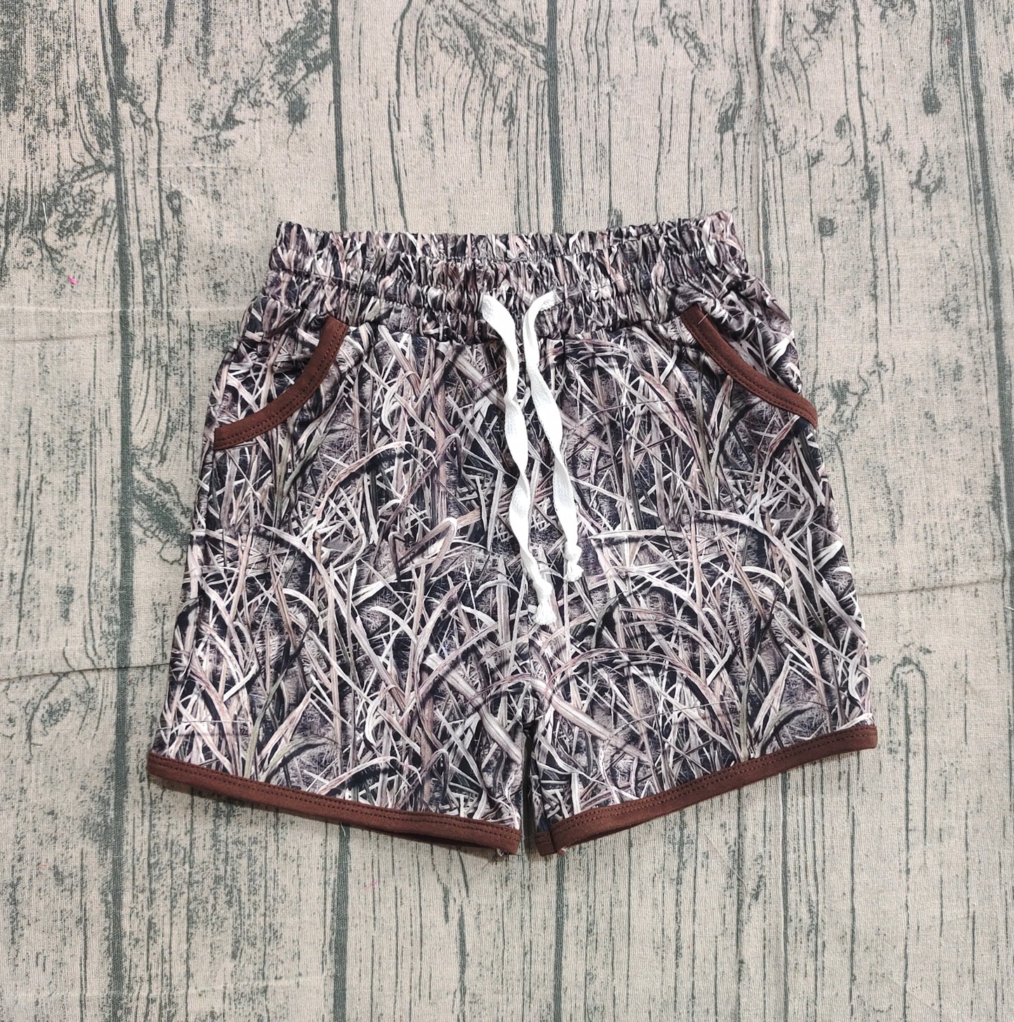 Boys Kids Leaves Pockets Shorts Summer Bottom RTS