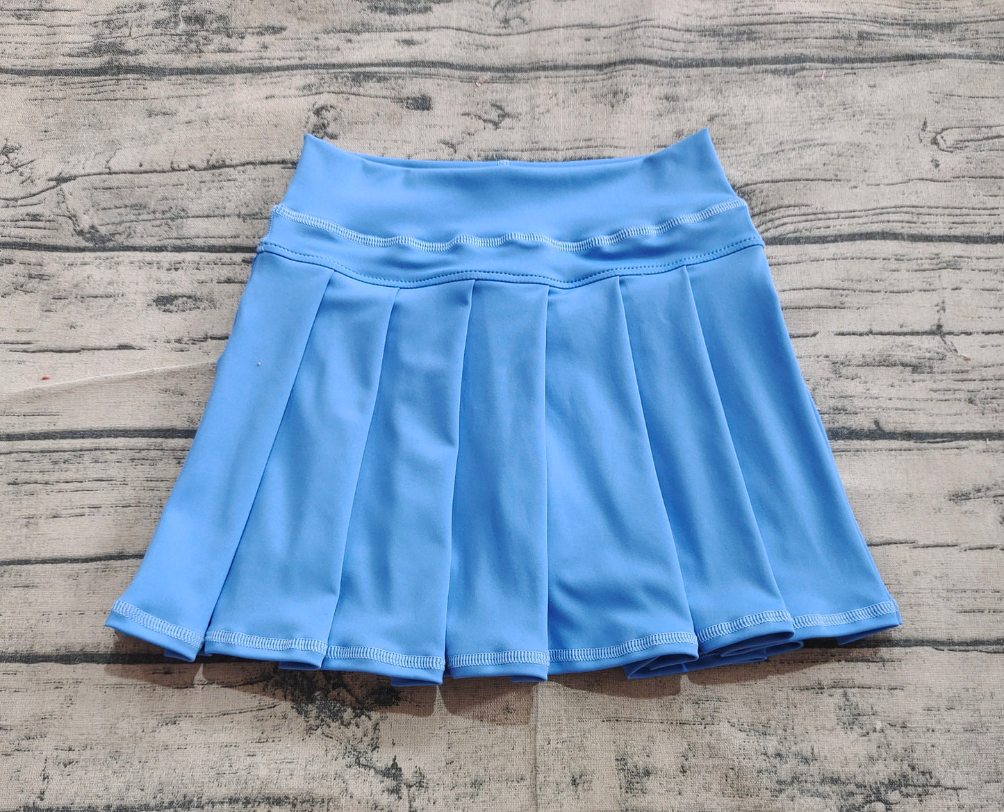 Baby Girl Toddler Yoga Active Shorts Skirt Blue Skorts Bottoms RTS