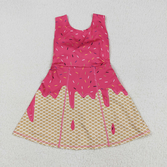 Baby Girl Sleeveless Cake Yoga Active Knee Length Kids Skort Dress RTS