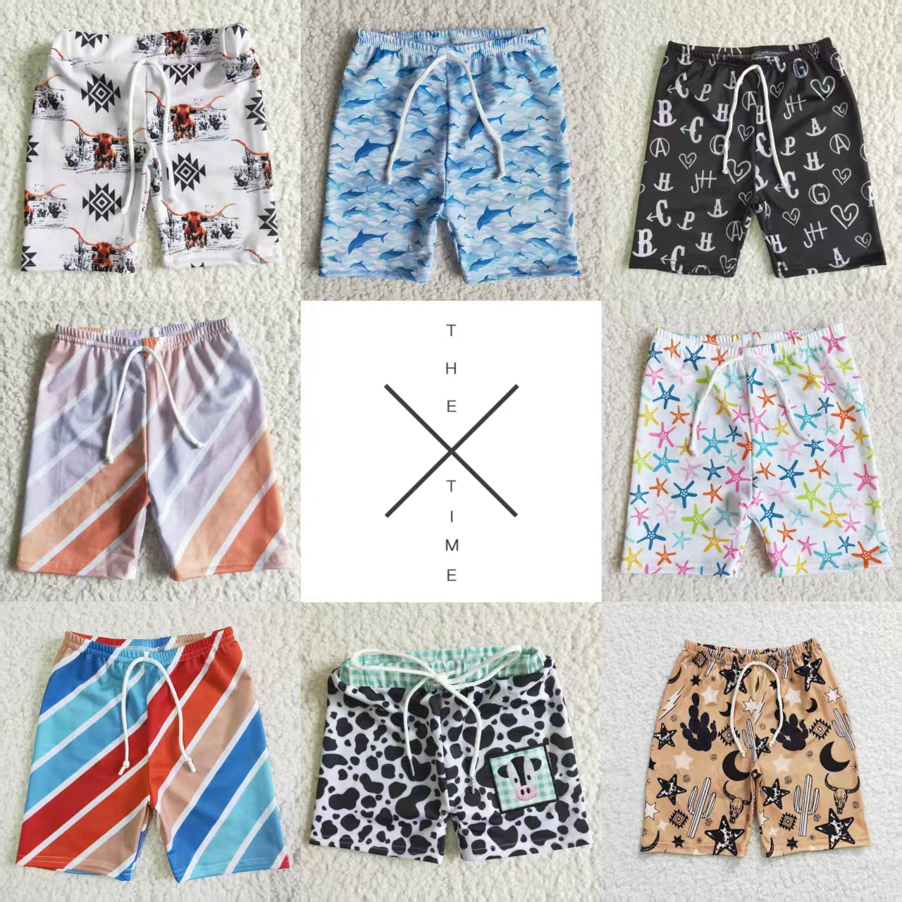 Baby Boy Toddler Summer Swimming Trunks Sibling Clothes RTS