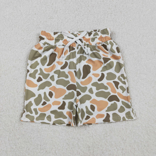 Baby Boys Green Orange Camo Southern Shorts Bottom RTS