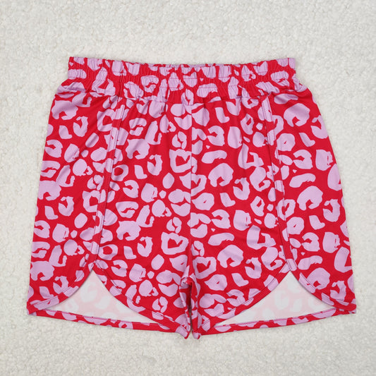 Adult Women Pink Leopard Summer Shorts RTS