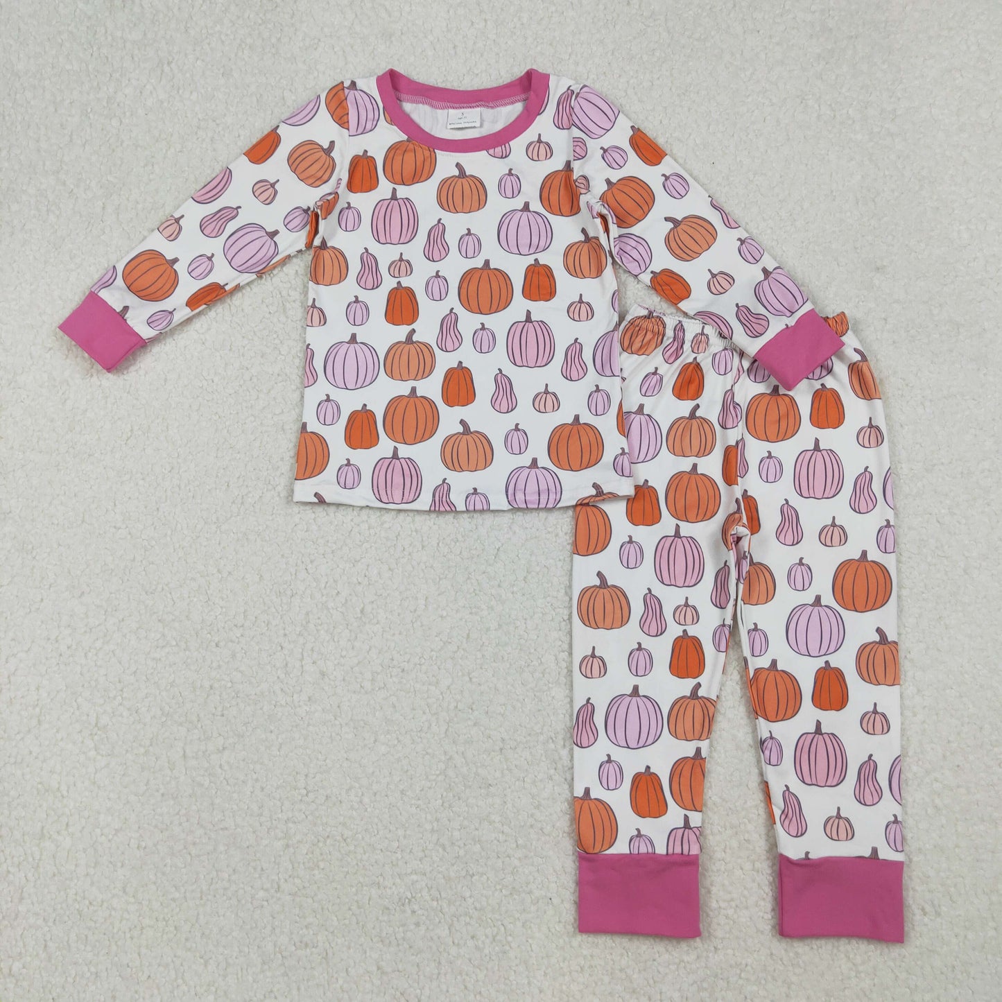 Baby Boy Long Sleeves Pumpkins Shirt Pants Fall Pajamas Thanksgiving Set RTS
