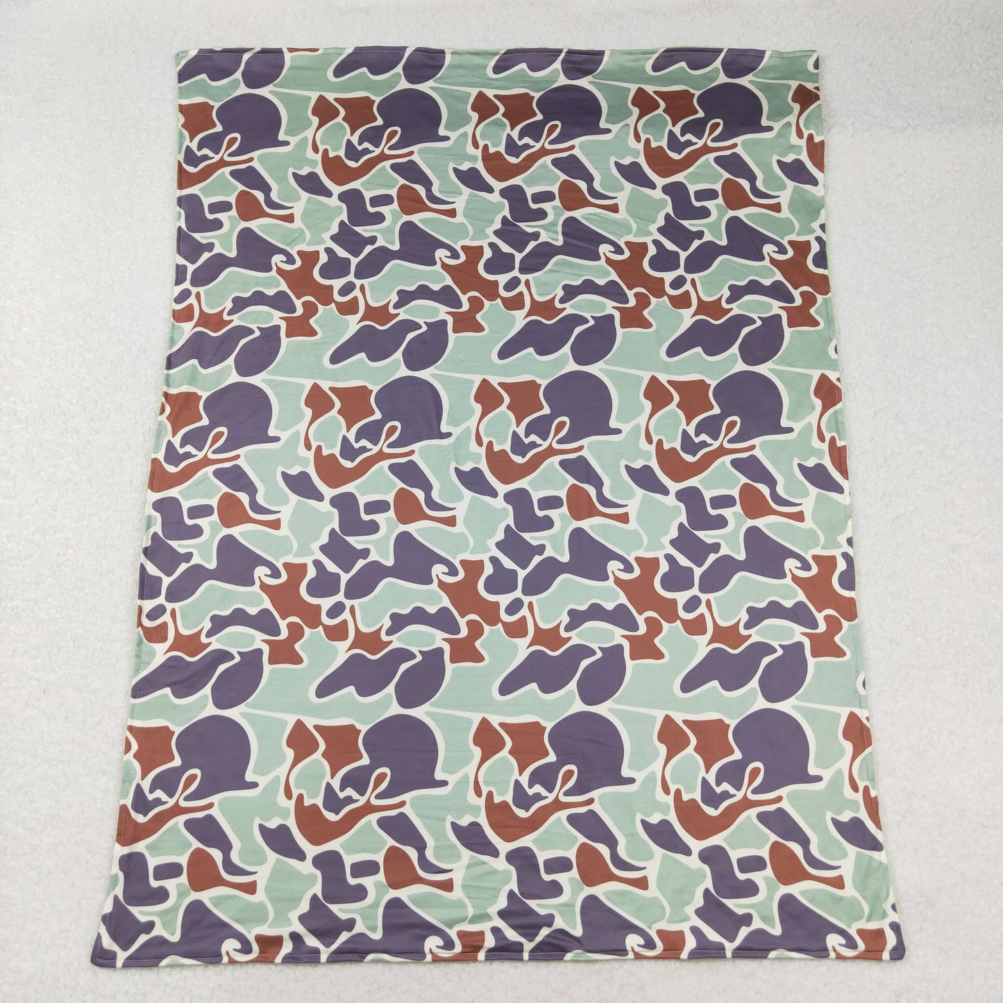 Baby Boy Children Green Camo Blanket