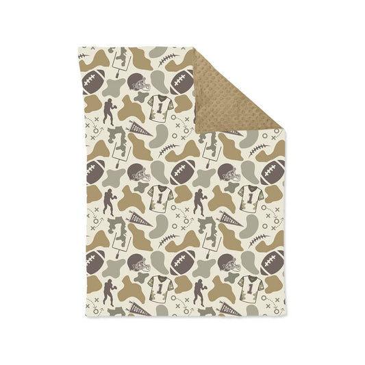 ( Moq 5 ) Preorder Baby Boys Kids Football Camo Blanket