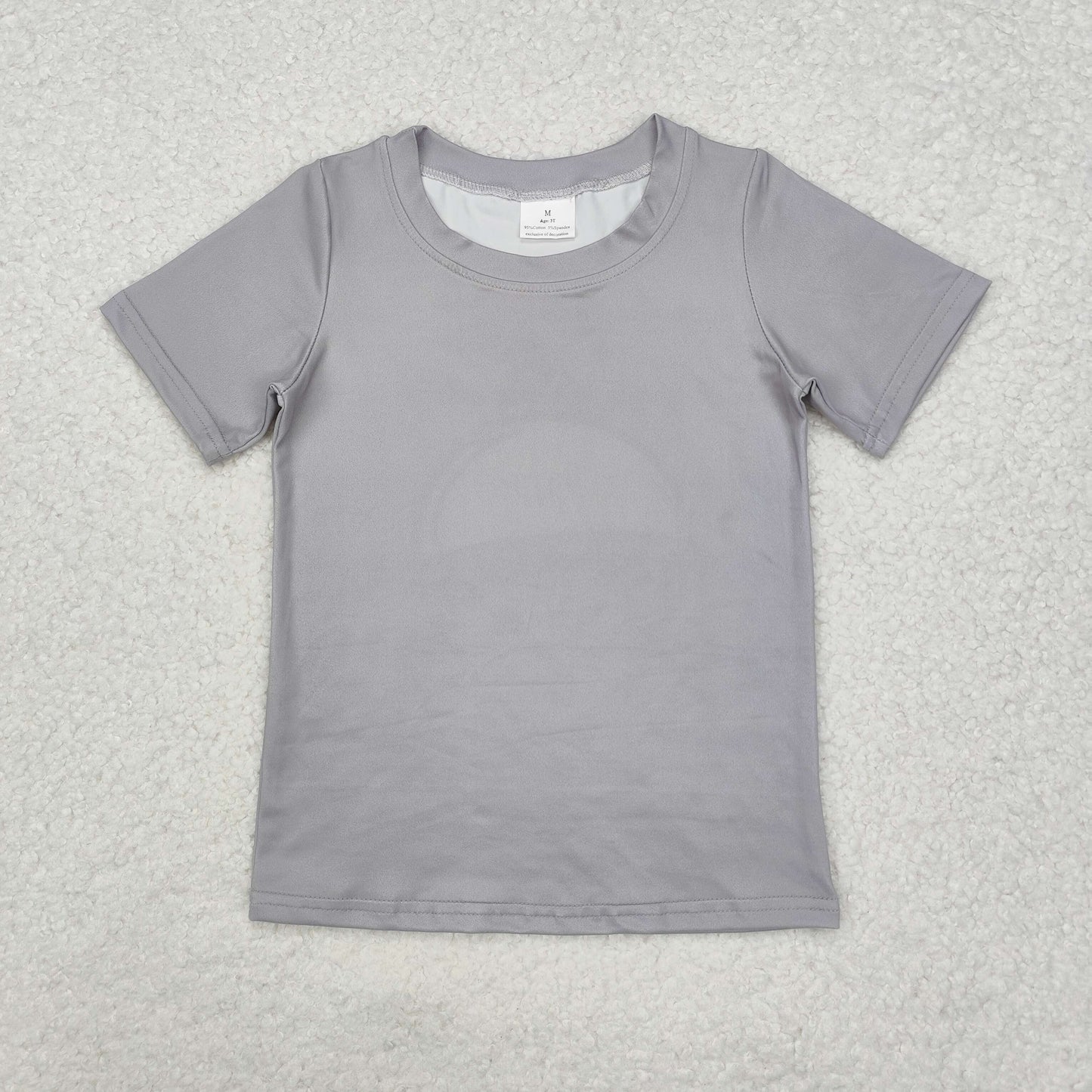 Baby Boy Short Sleeves Camo Grey Tee Shirt Tops