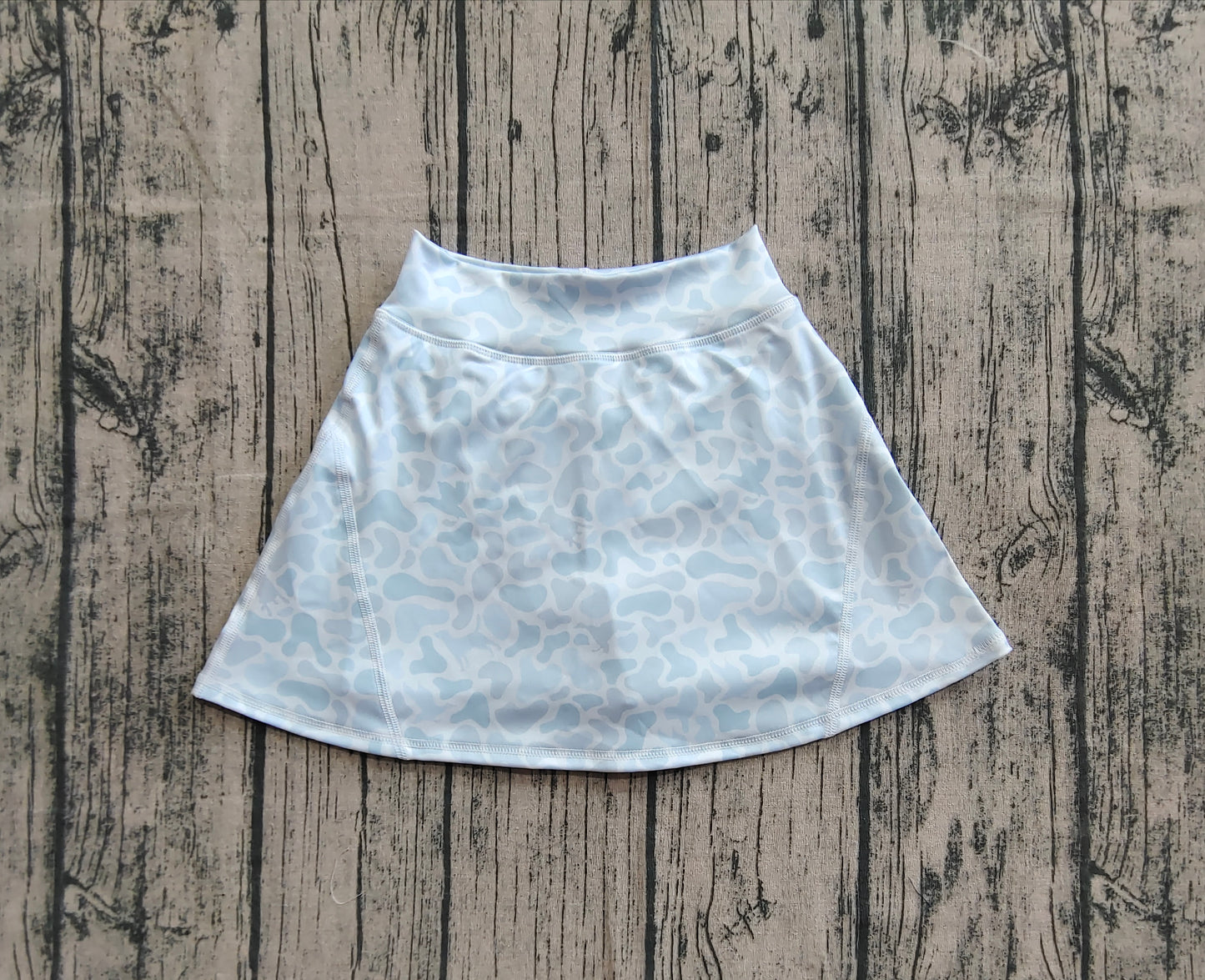 Baby Girl Light Grey Camo Skorts Summer Yoga Acitve Bottom RTS