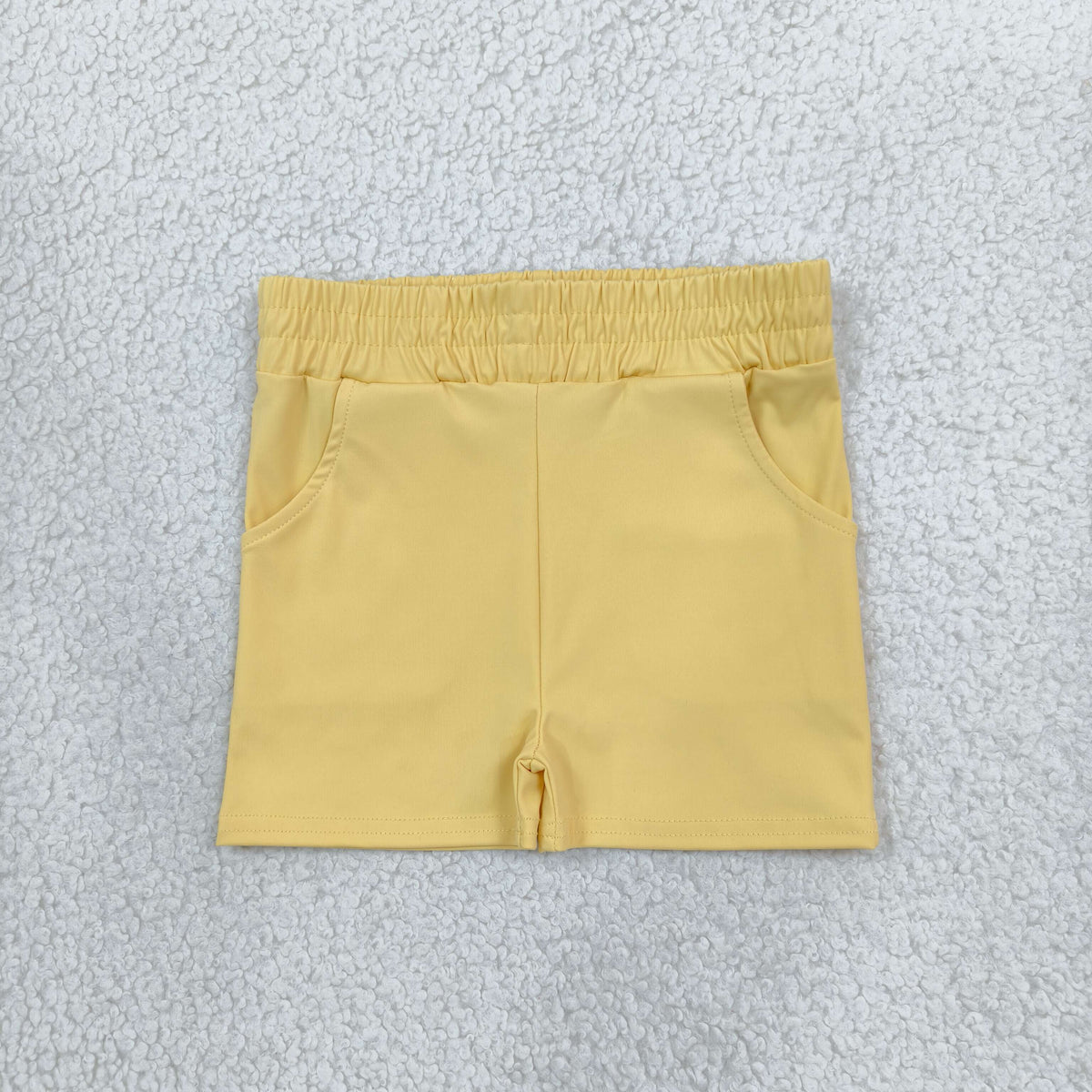 Baby Girls Kids Pockets Shorts Bottoms Yoga Active Yellow Clothes RTS