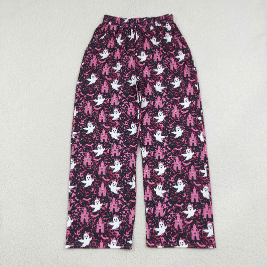 Adult Women Halloween Ghosts Pink Leopard Pants Bottoms Clothes RTS