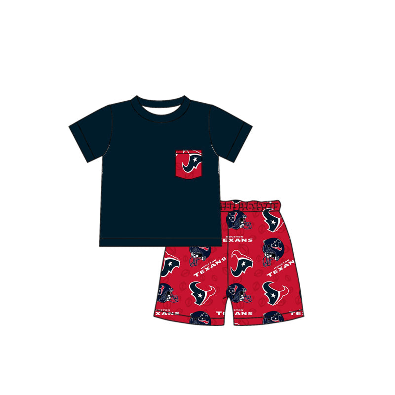 Baby Boy Infant Short Sleeves Shirt Cow Team Shorts Set Moq 5