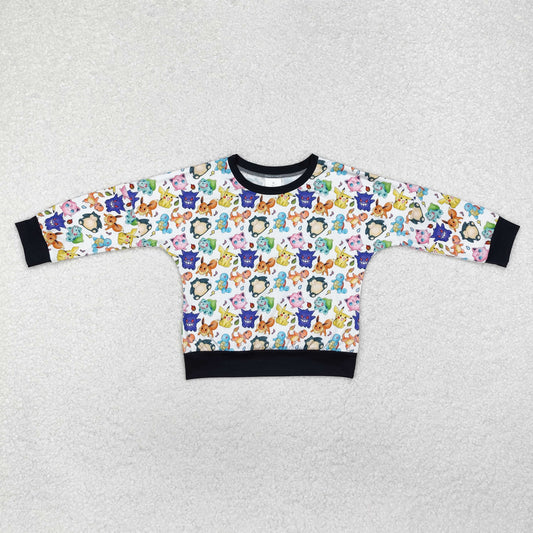 Baby Boy Kids Long Sleeves Cartoon Cats Shirt Tops
