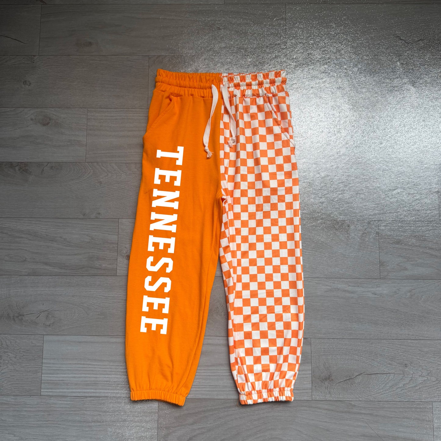 ( No moq ) Baby Boys Kids Orange Checked Pockets Vinyl Pants Bottoms Team Clothes