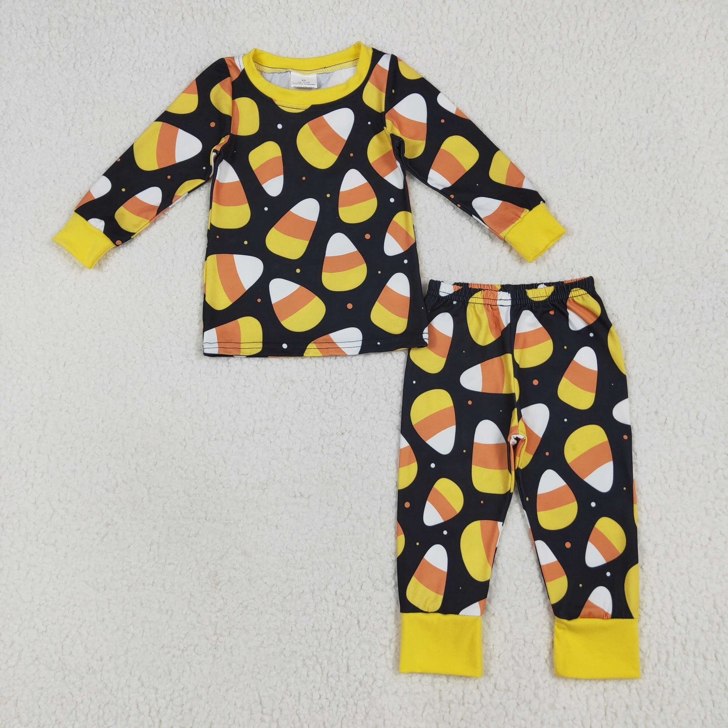Baby kids Toddler Long Sleeves Candy Shirt Pants Pajamas Halloween Set RTS