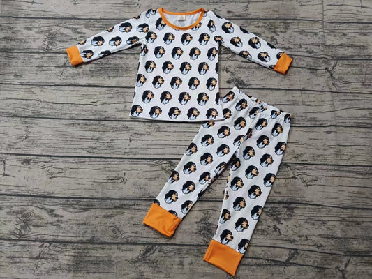Baby Boy Long Sleeves Dog Shirt Pants Pajamas Team Clothes Set Moq 5