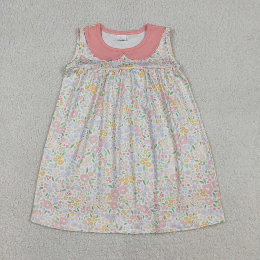 Baby Girls Kids Sleeveless Floral Knee Length Dress RTS
