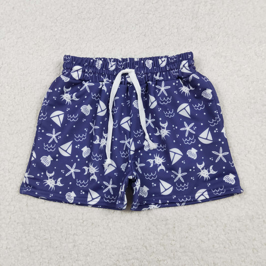 Baby Boys Kids Toddler Crabs Swim Trunks Shorts Pockets Swimwear RTS