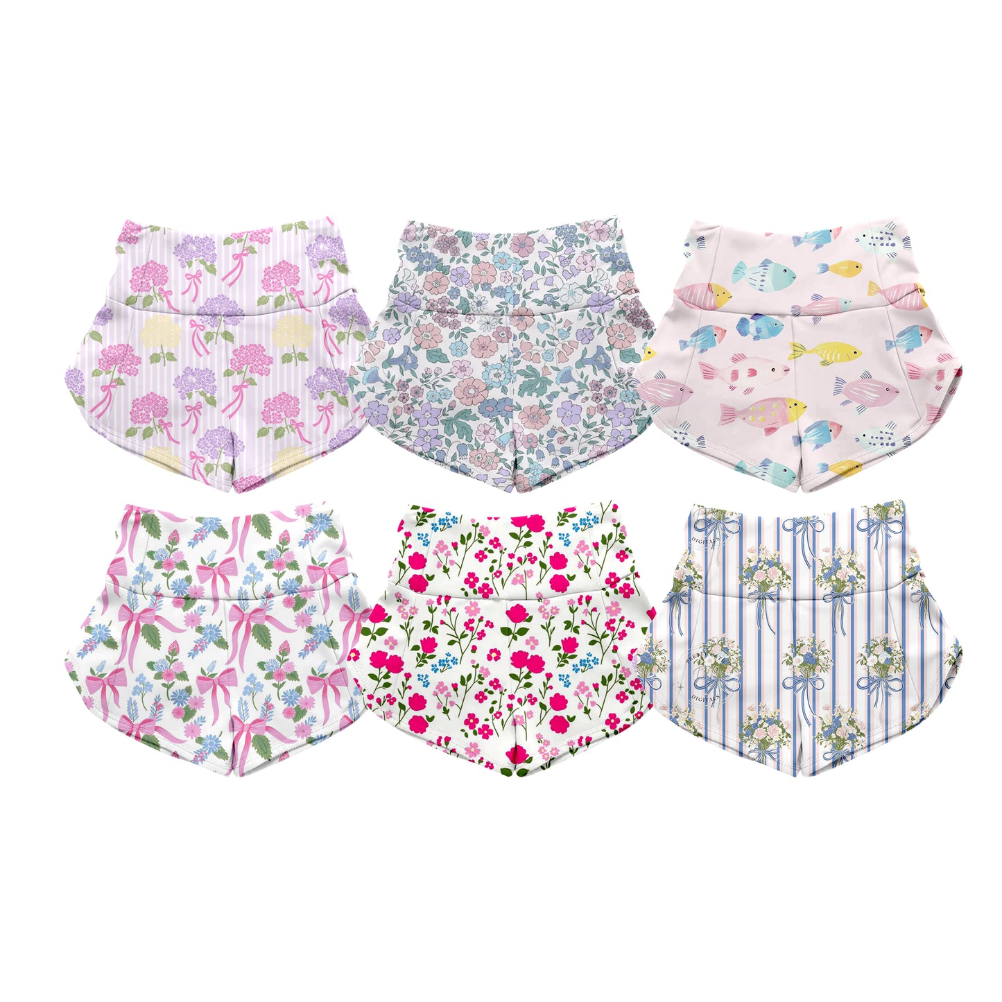 ( Moq 5 Each Style ) Sibling Baby Girls Kids Flower Shorts Bottoms Summer Clothes